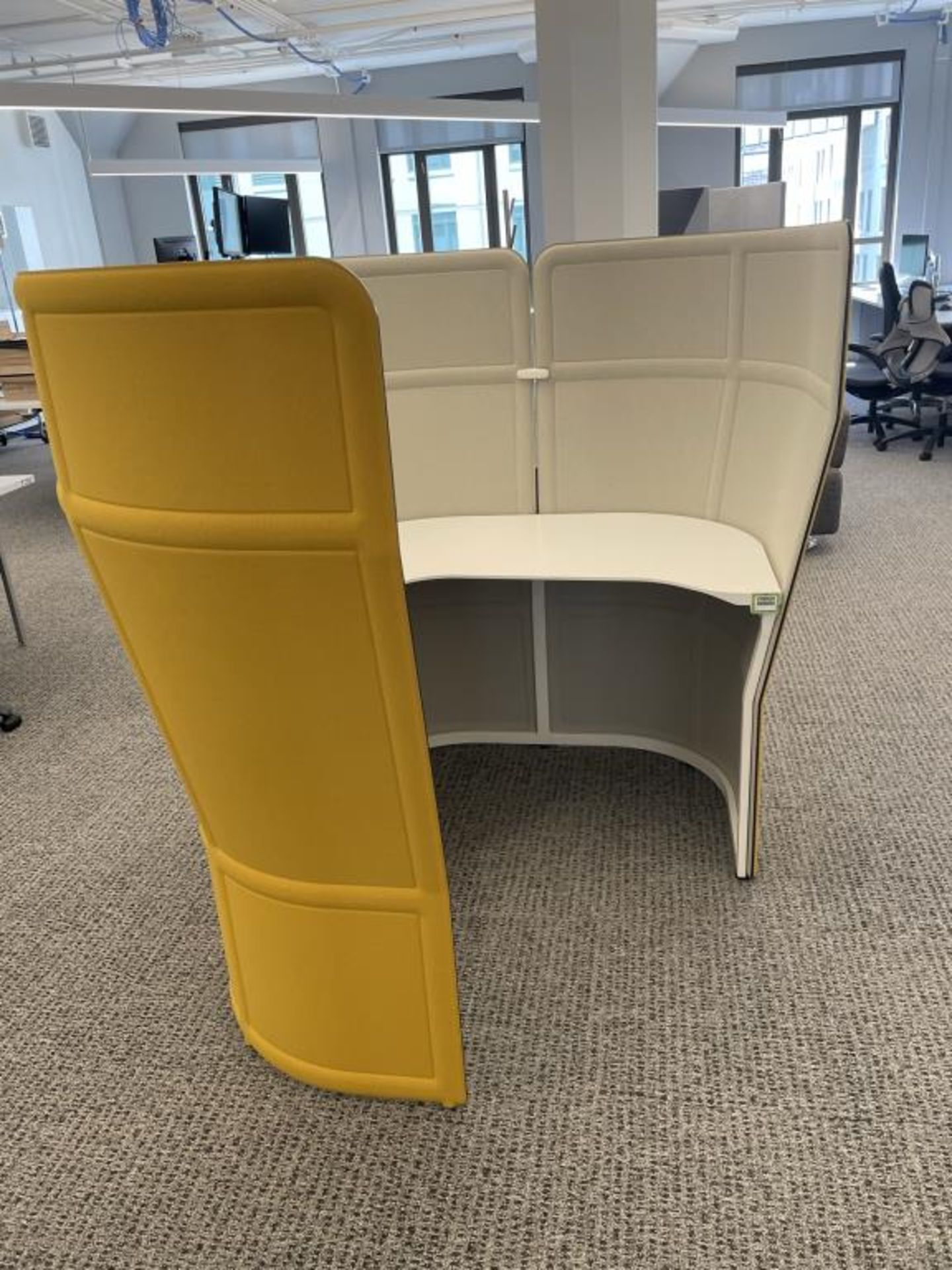 Haworth Openest Privacy Desk Yellow - Image 2 of 4