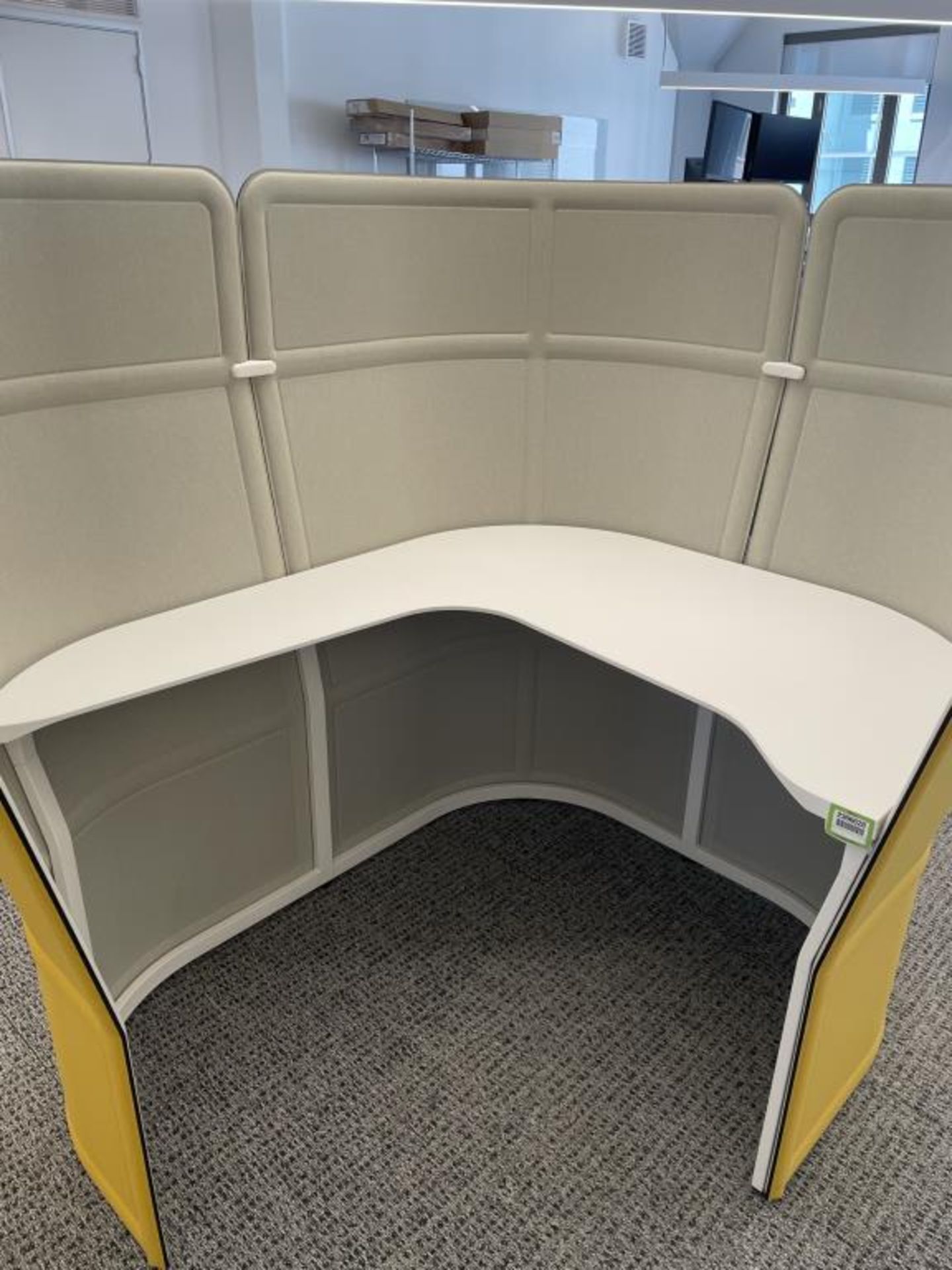 Haworth Openest Privacy Desk Yellow - Image 4 of 4