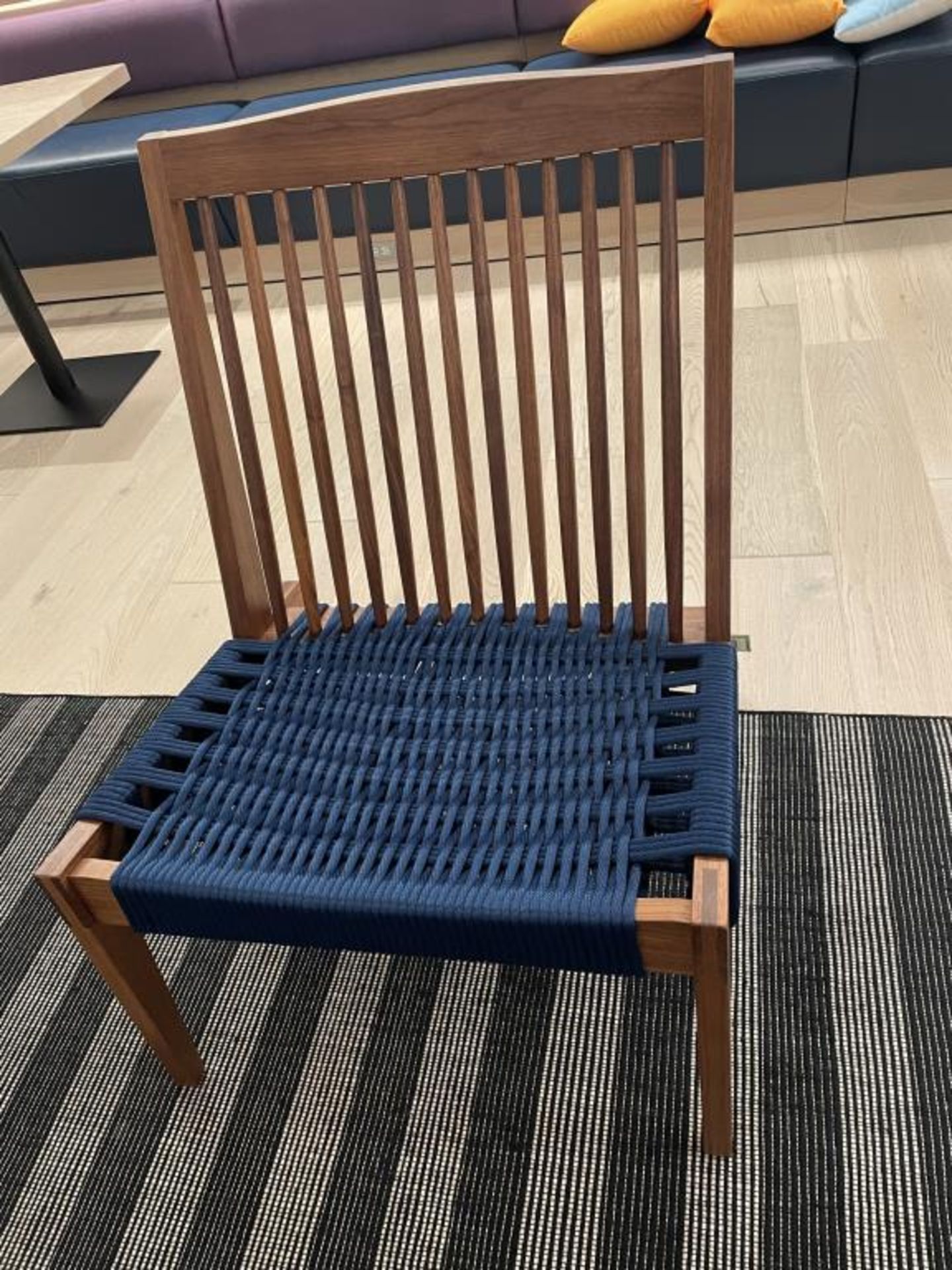 Fair Swift Easy Chair, Walnut, Navy Rope, Phloem - Image 2 of 4