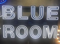 "Blue Room" Neon Sign