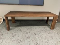 Wood Dining Table w/ Offset Legs 91