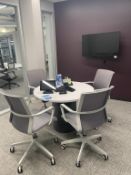 Video Conferencing w/ Podium Table & Chairs
