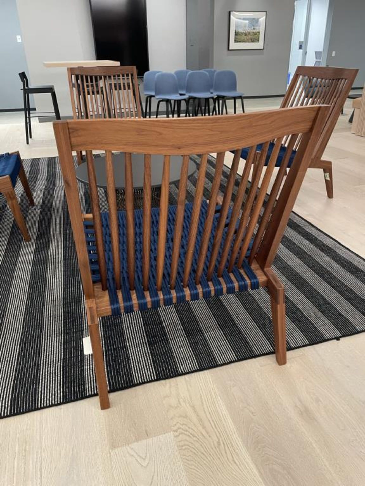 Fair Swift Easy Chair, Walnut, Navy Rope, Phloem - Image 4 of 4