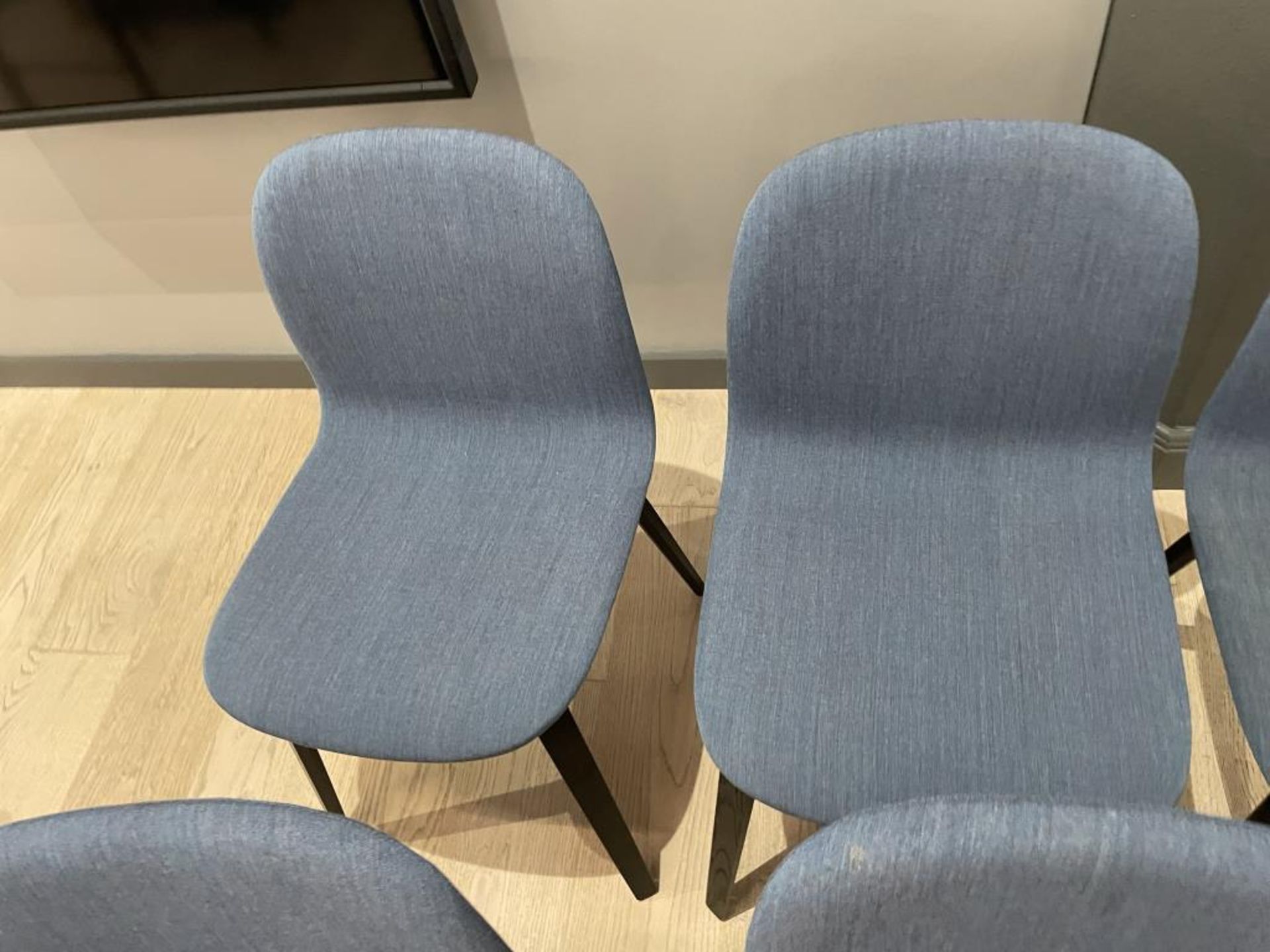 (6qty) Muuto Visu Chair, Blue Fabric - Image 7 of 10