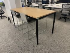 (4qty) OHIO High Top Table & (15qty) Andreu Stools, Grey