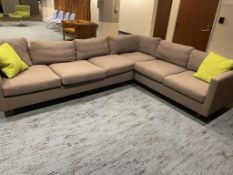 All Modular Sectional L-Shape Sofa, Grey *Missing 1 back Cushion*