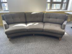 Single Crescent Curved Sofa