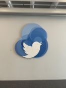 Twitter Bird Wall Mounted Sign