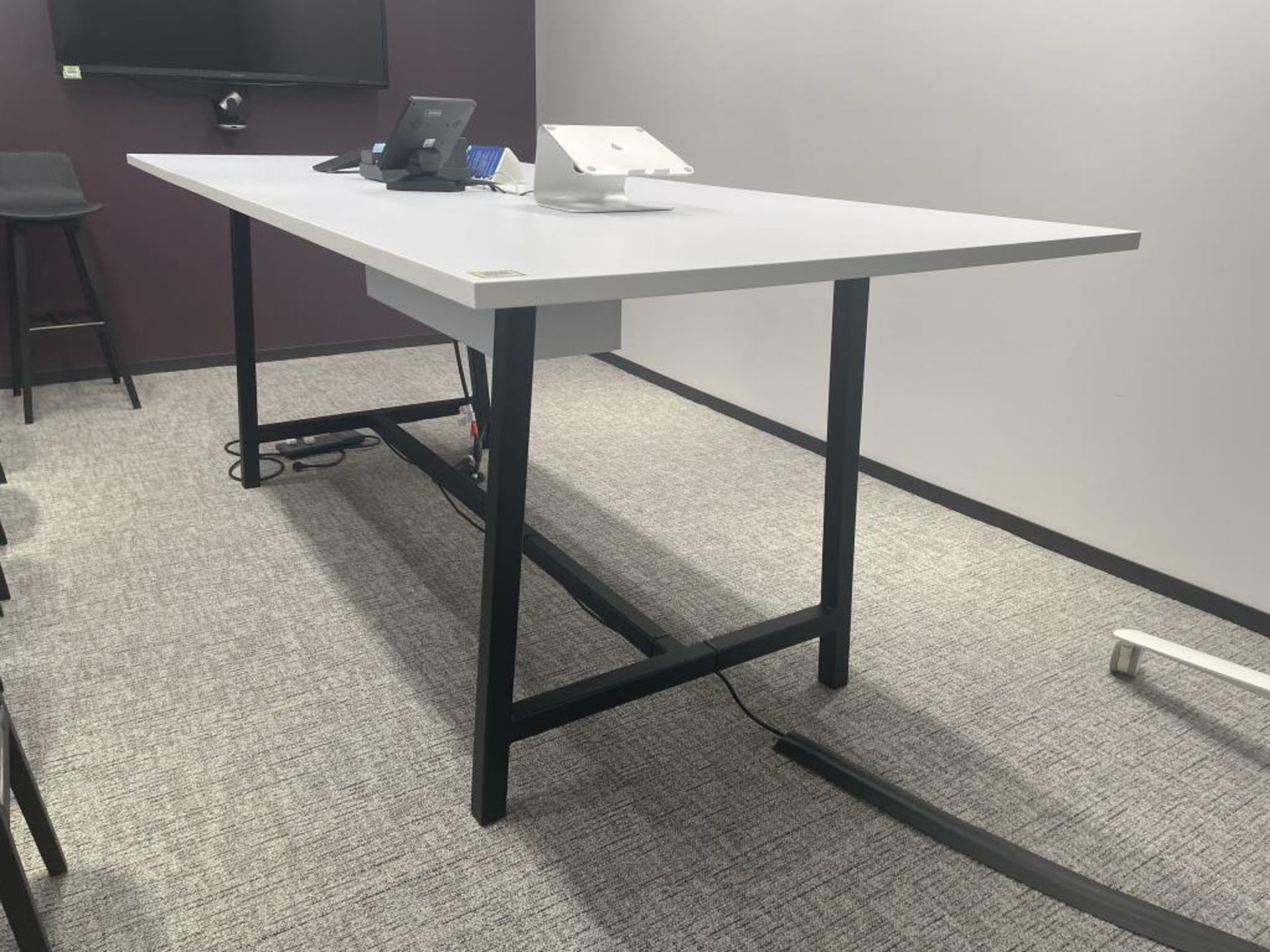 A-Frame Conference Table Powered-In