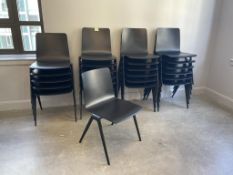 (24qty) Davis Furniture Wood A-Chair, Stackable