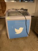 Twitter Branded Curved Top Display Ice Cream Freezer