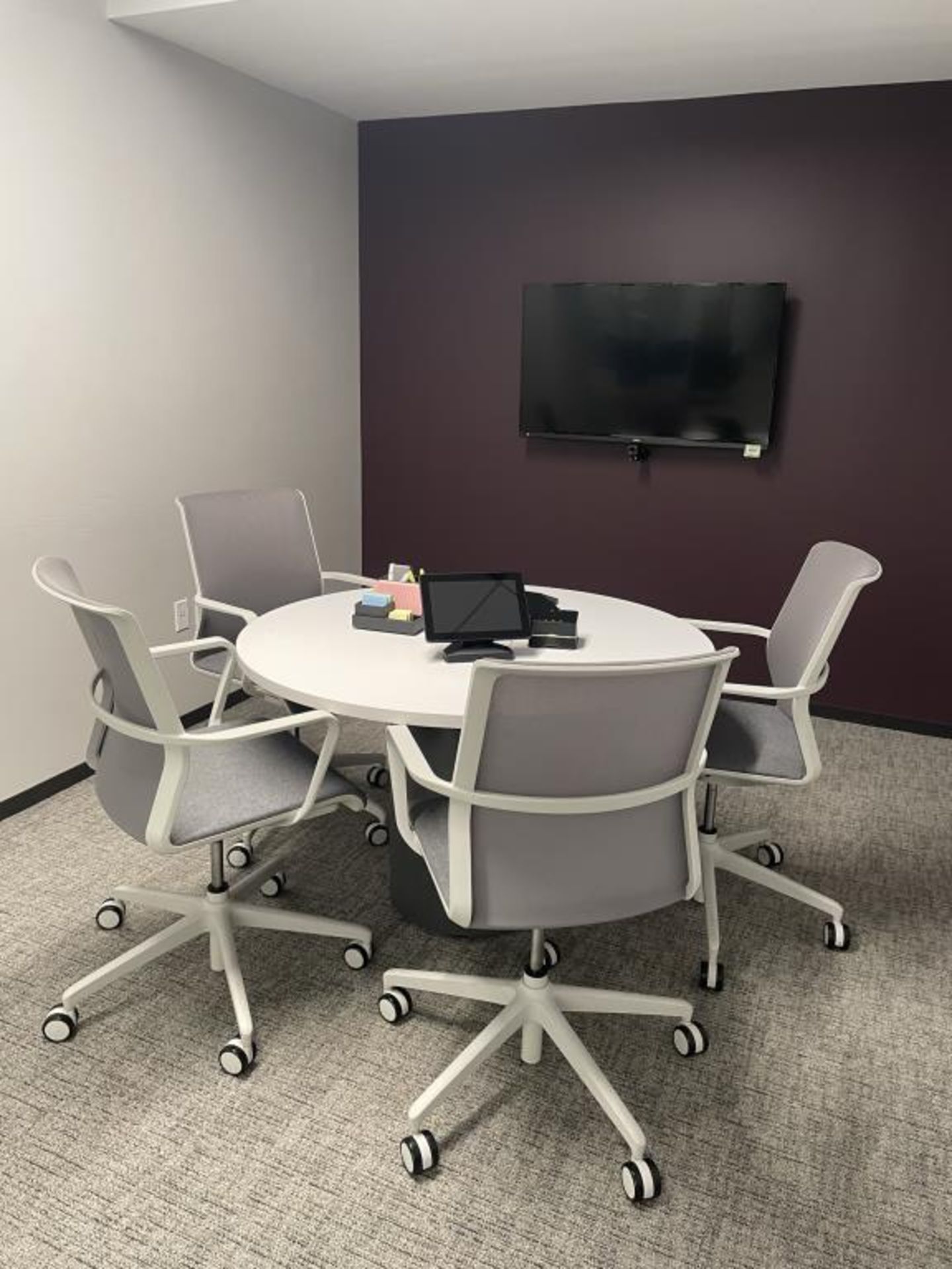 Video Conferencing w/ Podium Table & Chairs