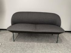 Muuto Oslo Sofa, 2 Seater Dark Grey, Dark Green
