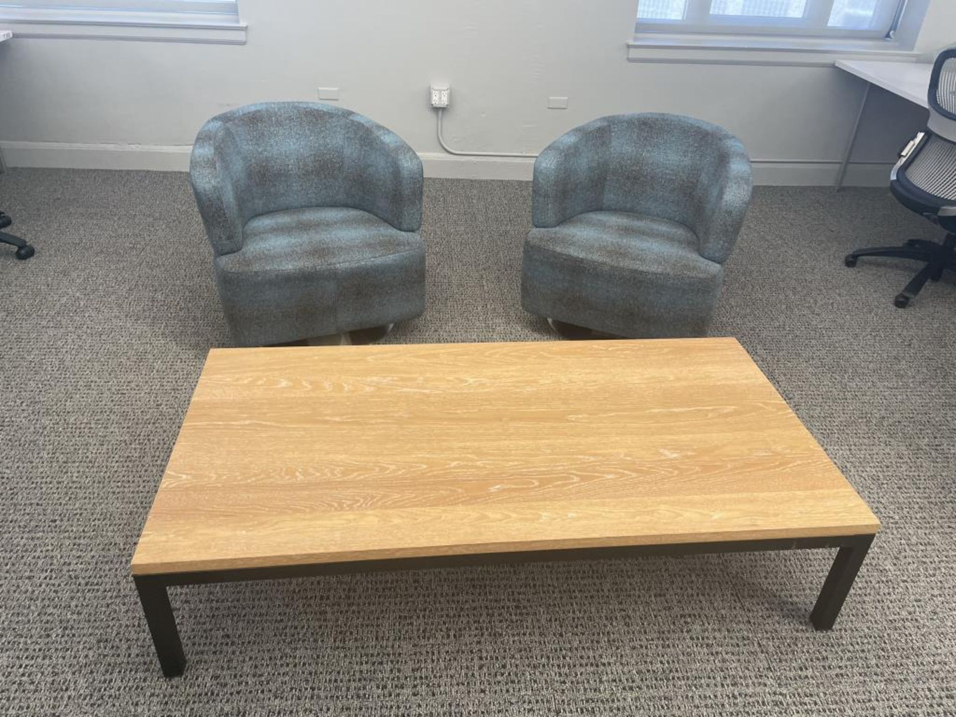 (2qty) Jason Furniture Swivel Chairs w/ Table,