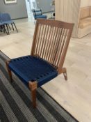 Fair Swift Easy Chair, Walnut, Navy Rope, Phloem