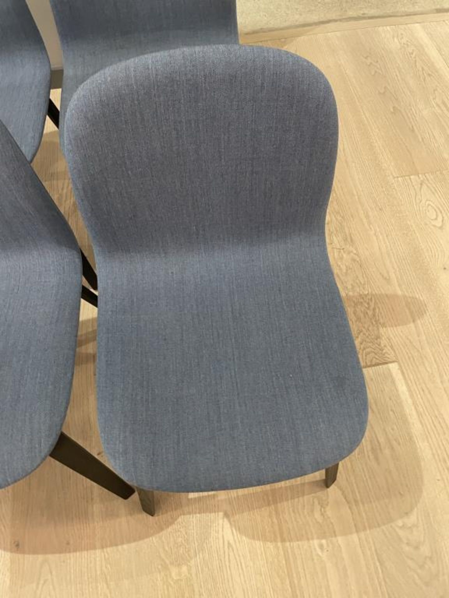 (6qty) Muuto Visu Chair, Blue Fabric - Image 8 of 10