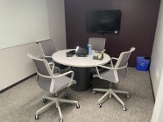 Video Conferencing w/ Podium Table & Chairs