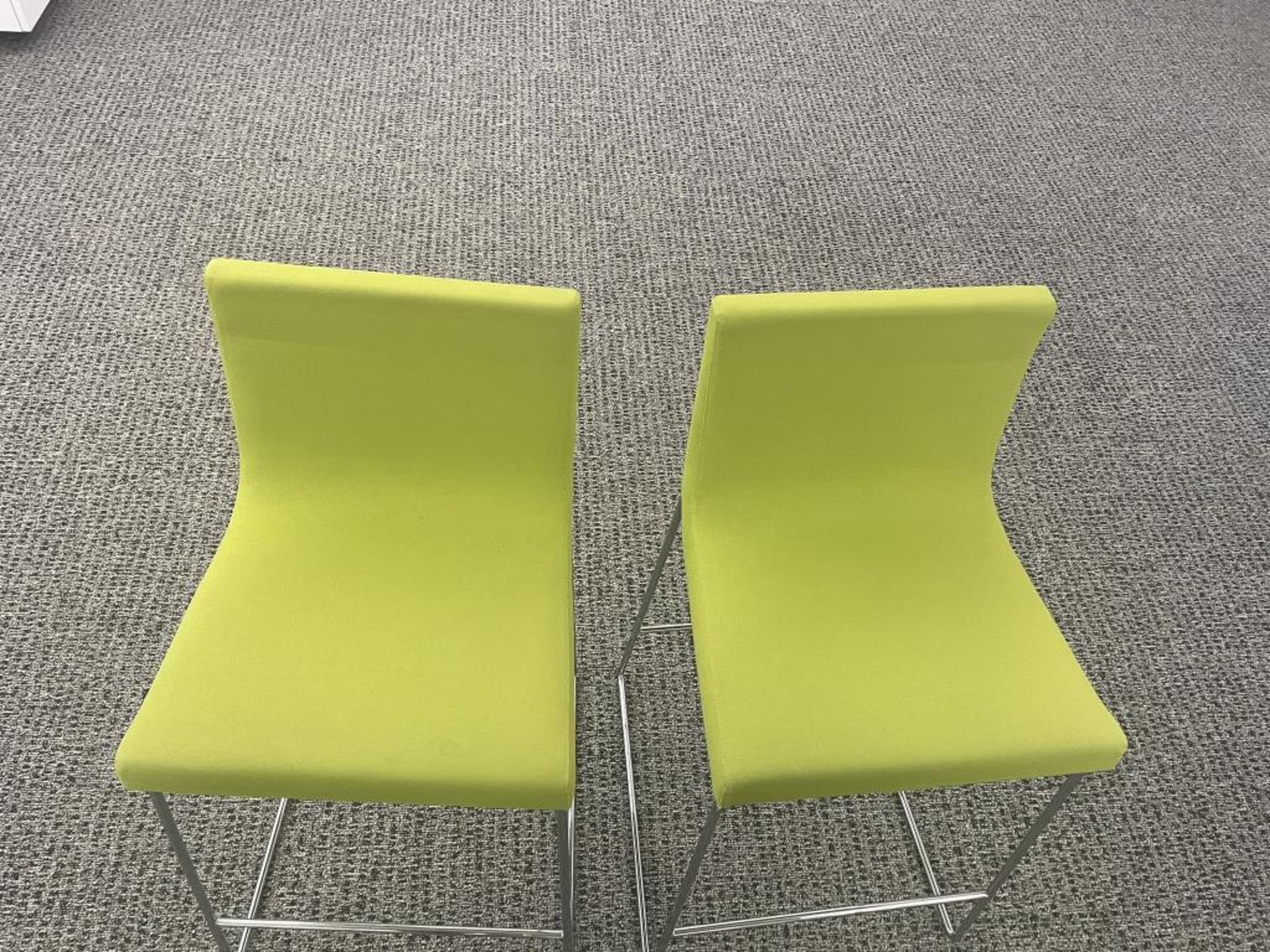 (4qty) Andreu World Lineal Comfort Stools, Lime - Image 5 of 5