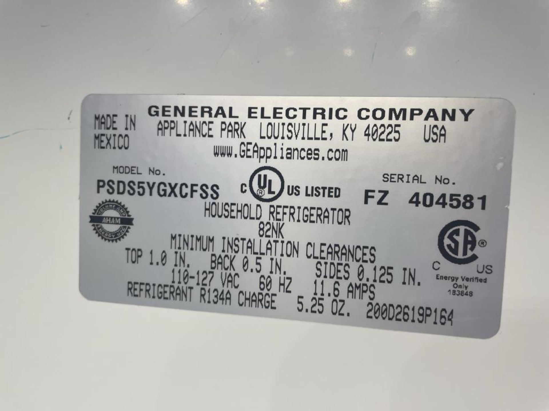 GE Profile PSDS5 Side by Side Refrigerator - Image 5 of 7