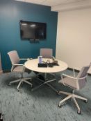 Video Conferencing w/ Table & Task Chairs