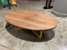 OHIO Design Oval Coffee Table 60"x30"