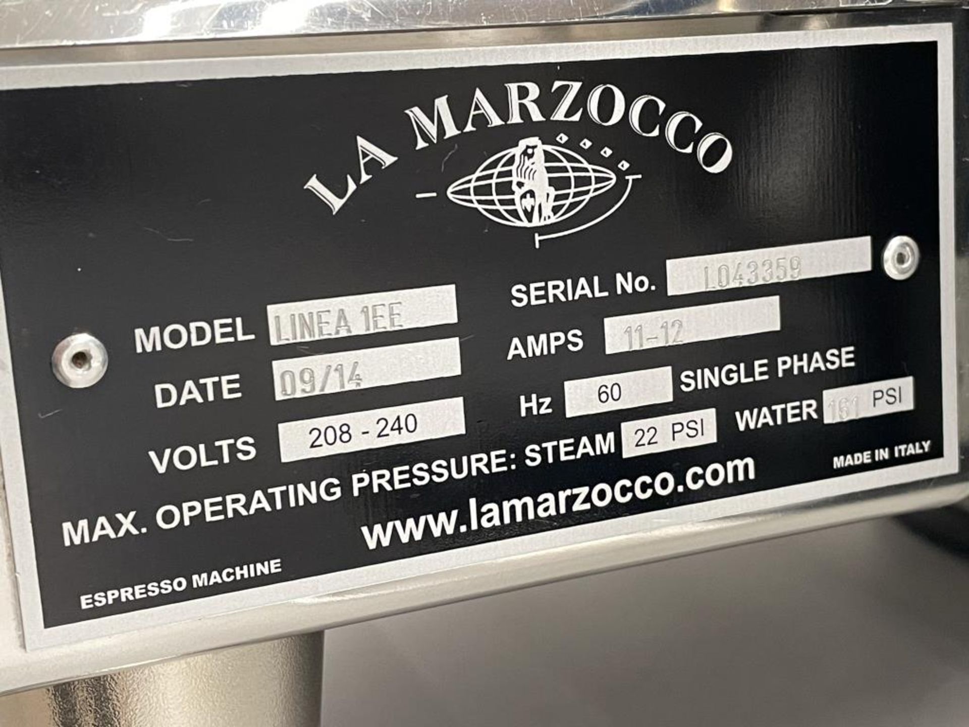 La Marzocco LINEA 1EE Semi-Auto Espresso Machine - Image 3 of 6