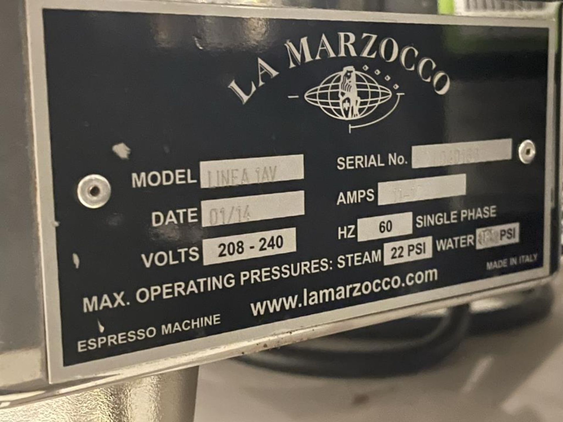 La Marzocco LINEA 1AV Semi-Auto Espresso Machine - Image 4 of 6