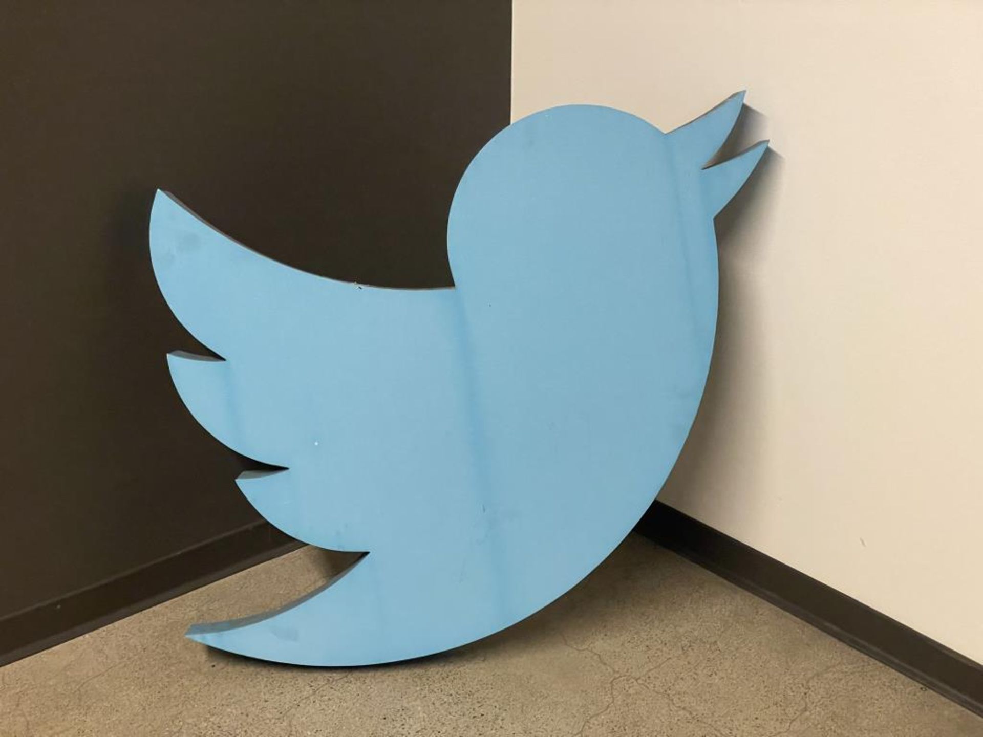 Twitter Bird Logo Fascia Sign - Image 2 of 6