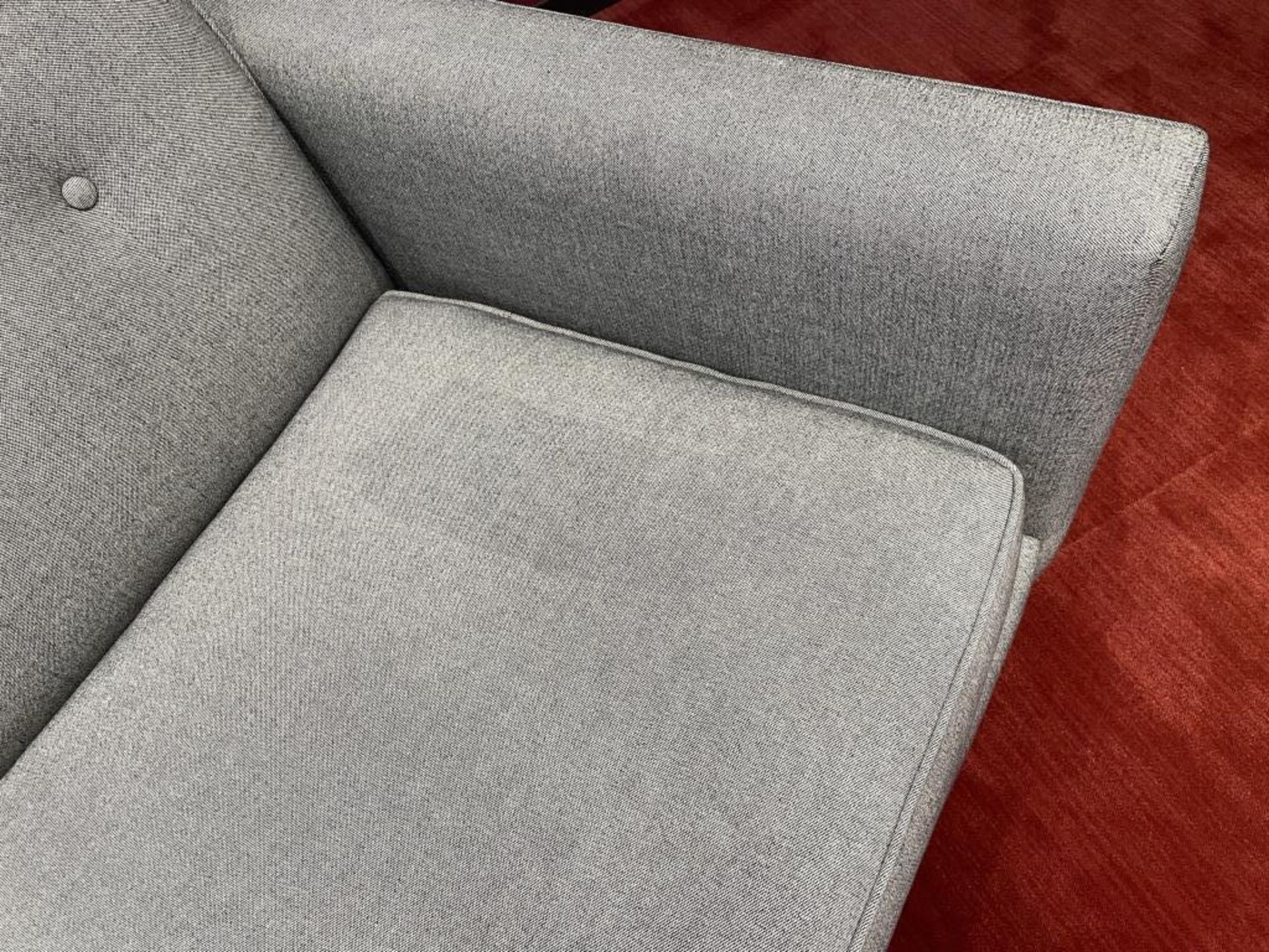 DWR Bantam Sofa Grey Fabric 73"L - Image 6 of 6