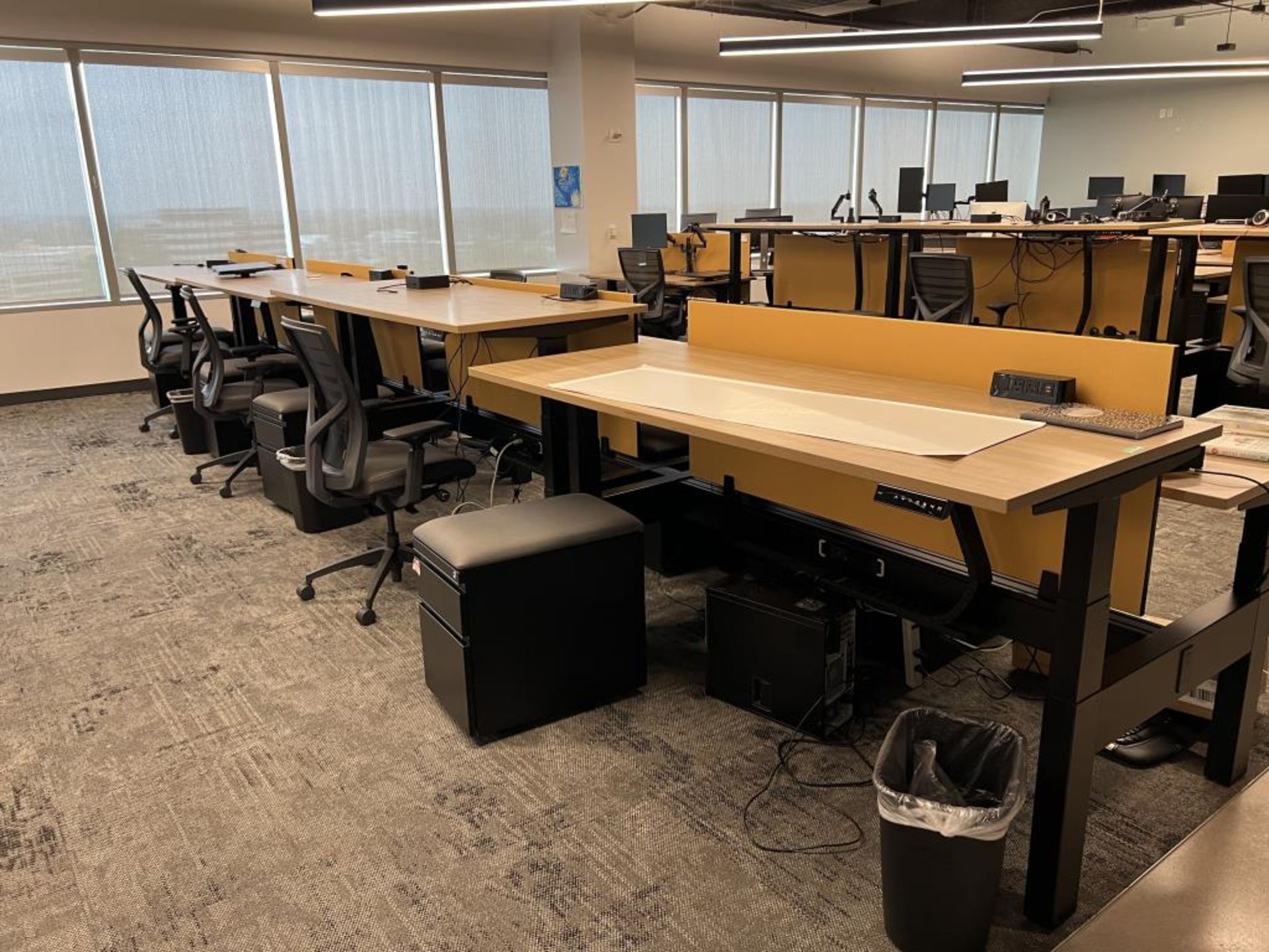 AMQ Open Plan Bench Workstations - Image 2 of 8