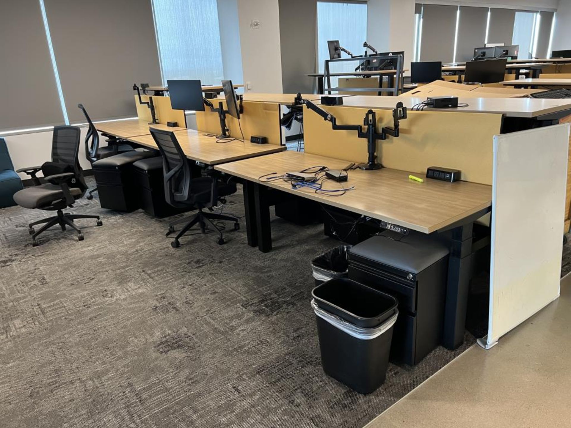 AMQ Open Plan Bench Workstations - Image 10 of 17