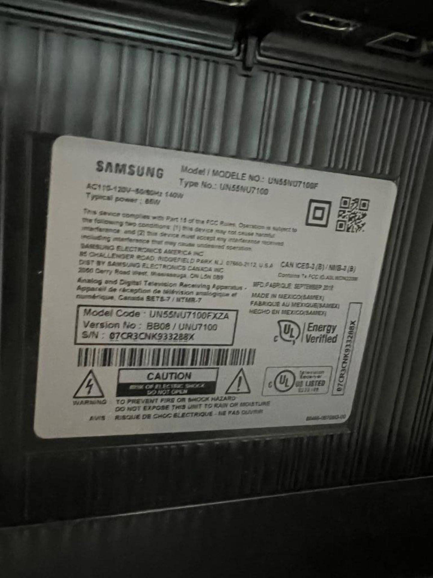 Samsung 55" TV - Image 3 of 3