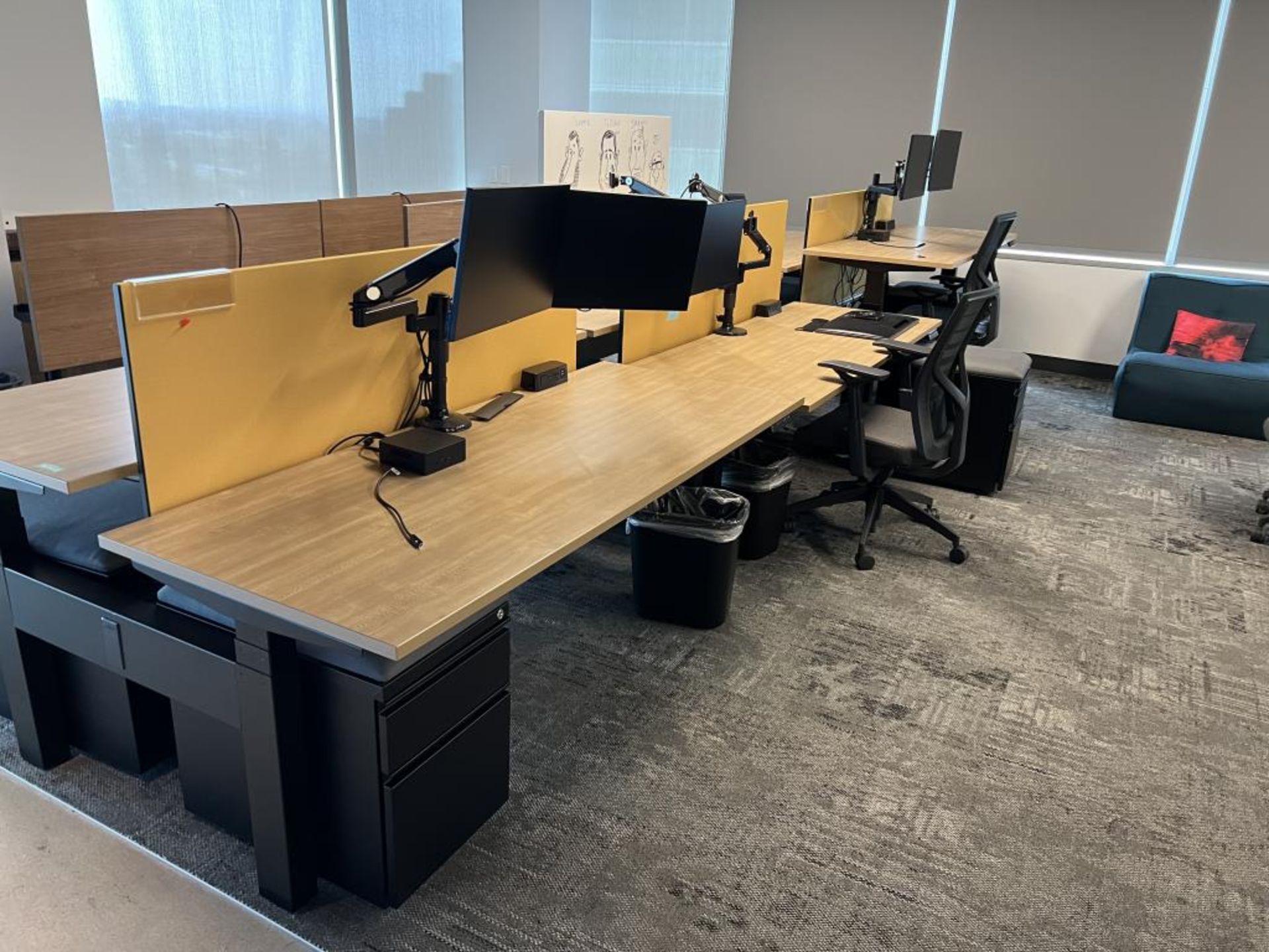 AMQ Open Plan Bench Workstations - Image 11 of 17
