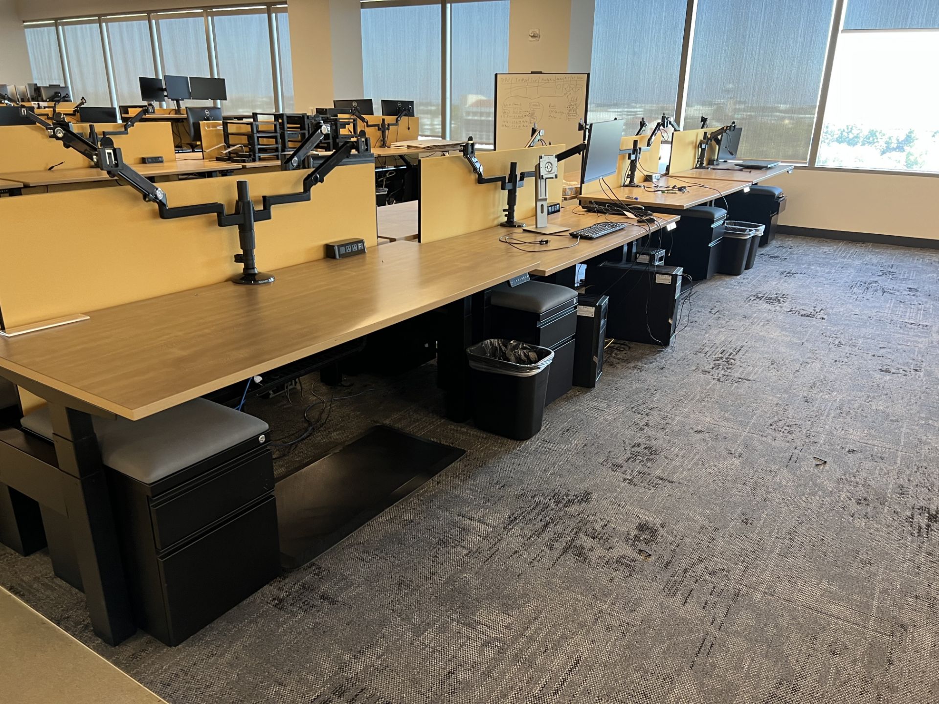 AMQ Open Plan Bench Workstations - Image 4 of 8