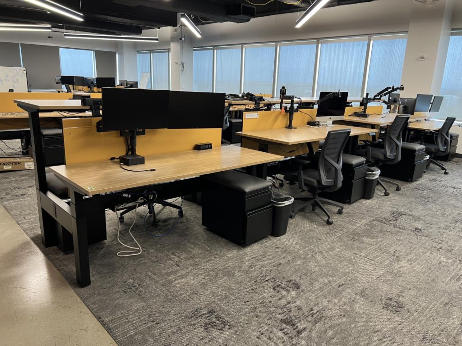 AMQ Open Plan Bench Workstations - Image 2 of 10