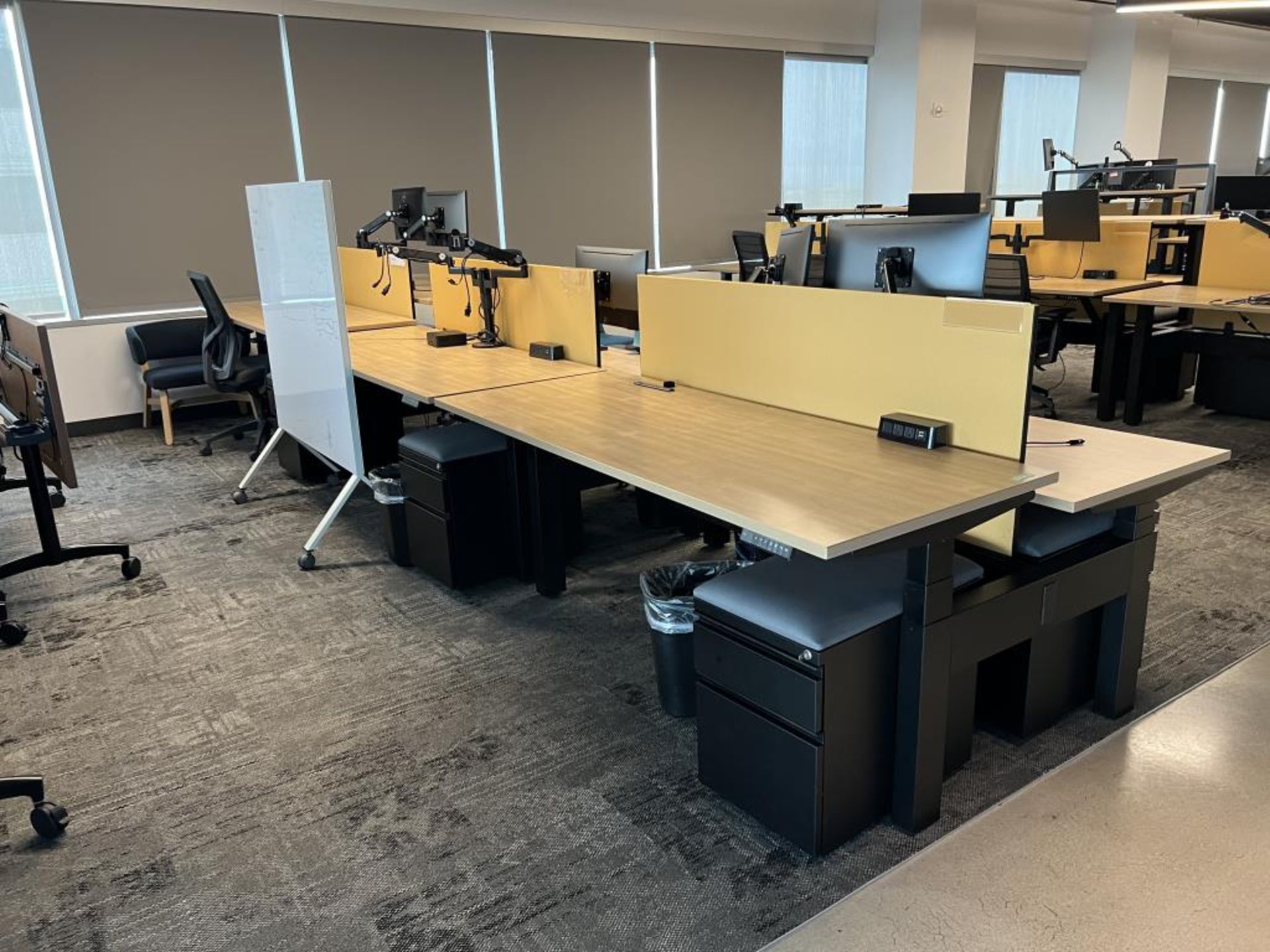 AMQ Open Plan Bench Workstations - Image 12 of 17