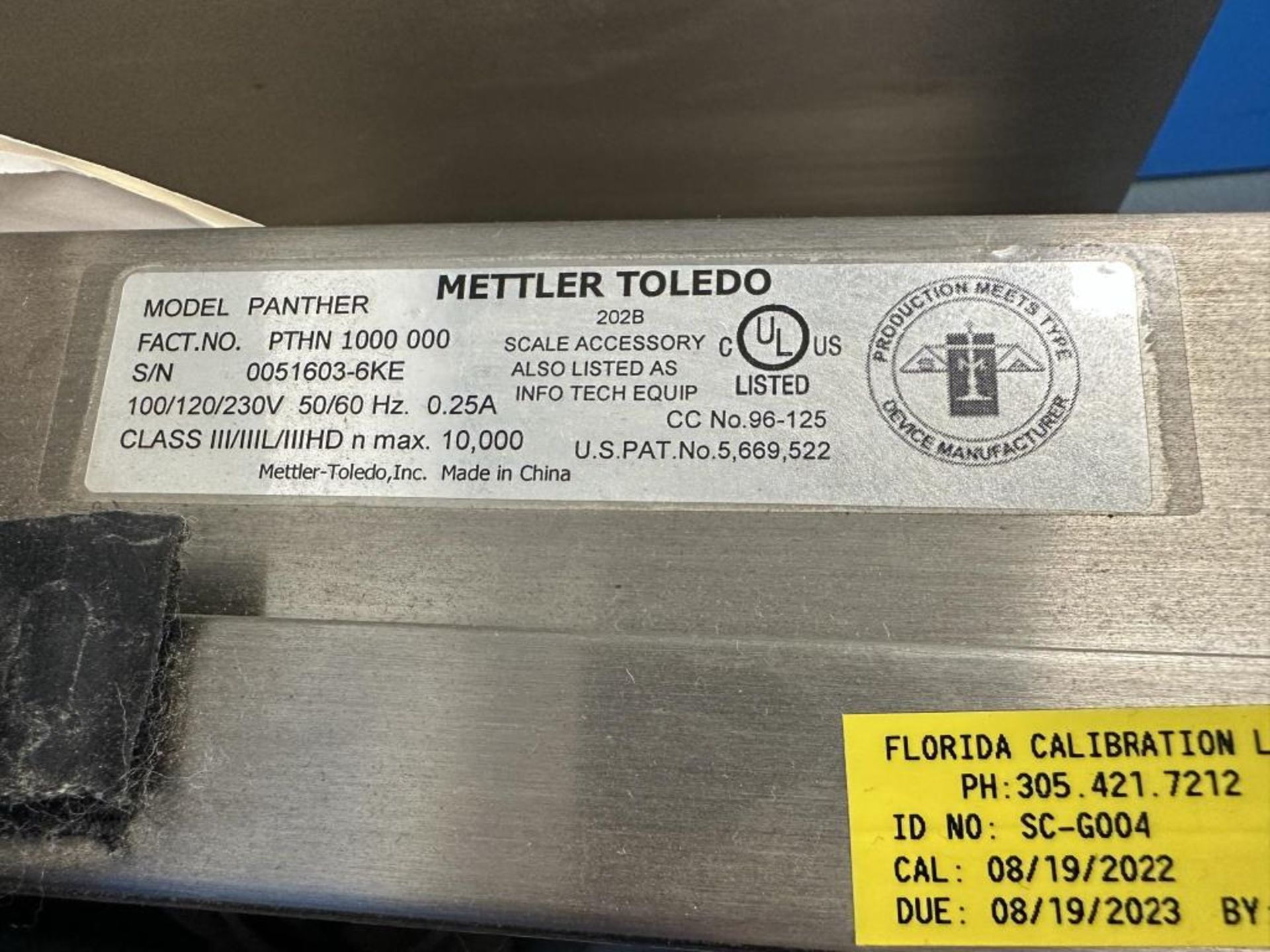 Mettler Toledo Panther Portable Scale - Image 5 of 5