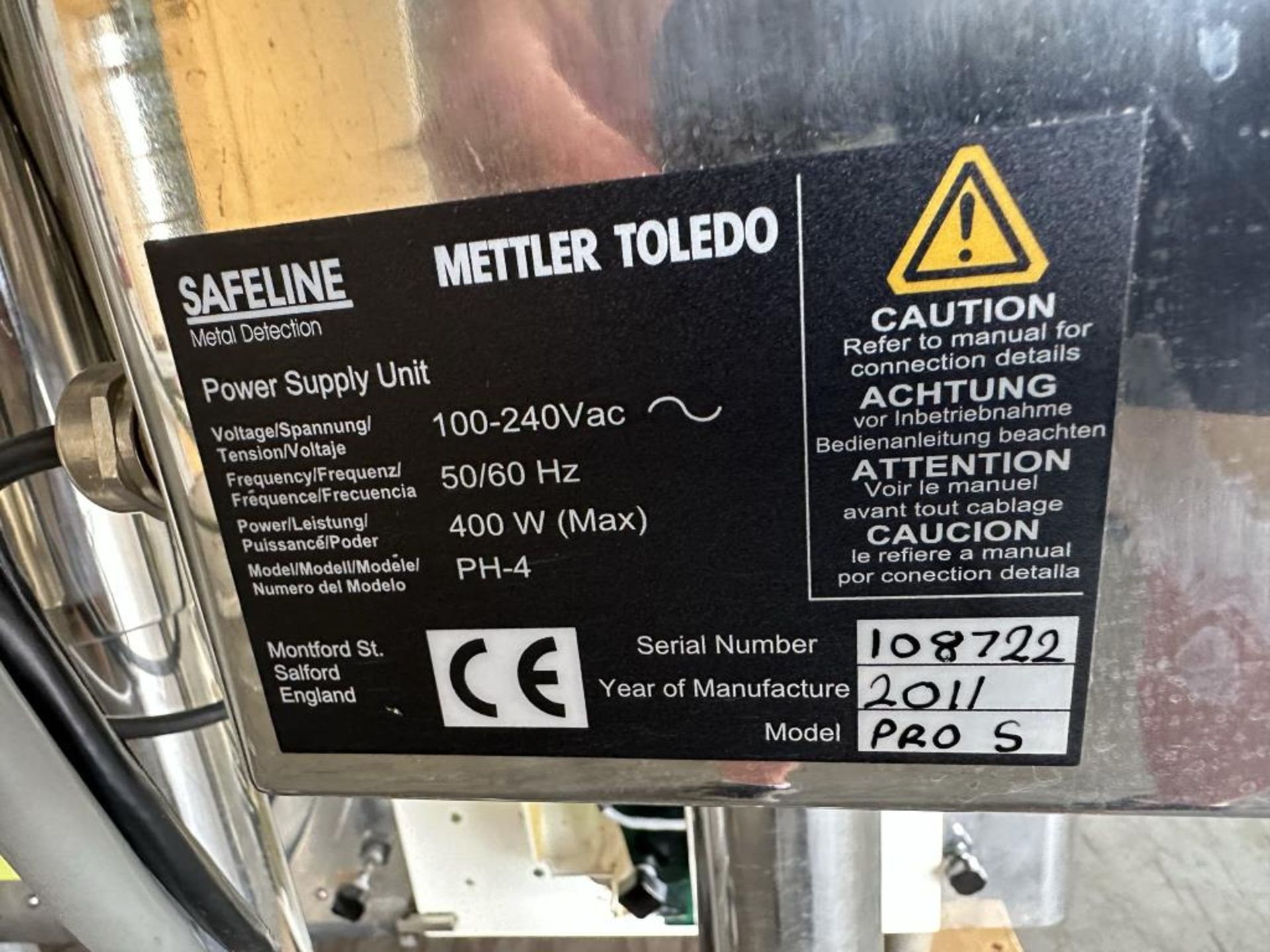 Mettler Toledo Safeline Metal Detector - Image 5 of 7