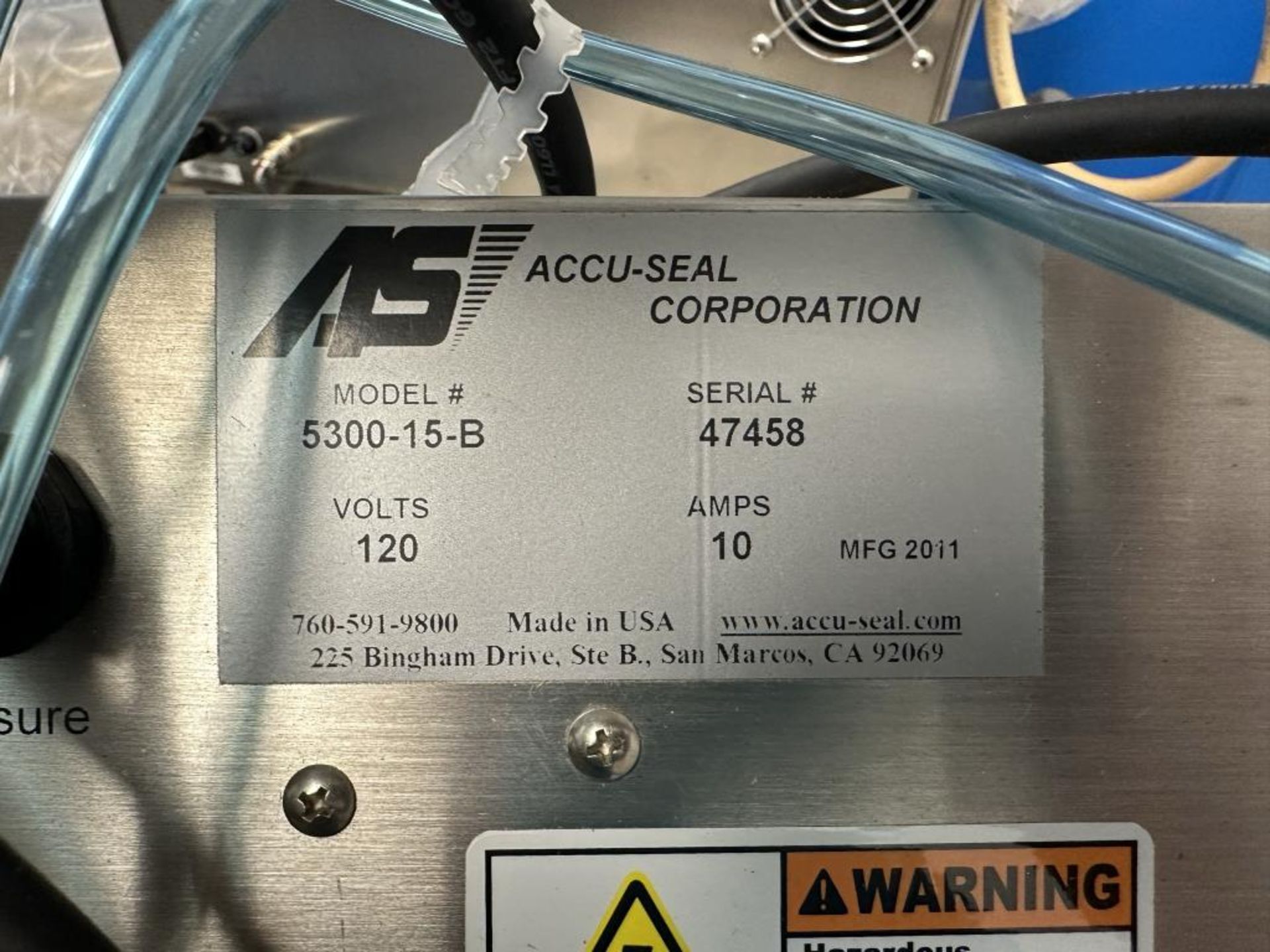 Accu-Seal 5300-15-B Heat Sealer - Image 4 of 4