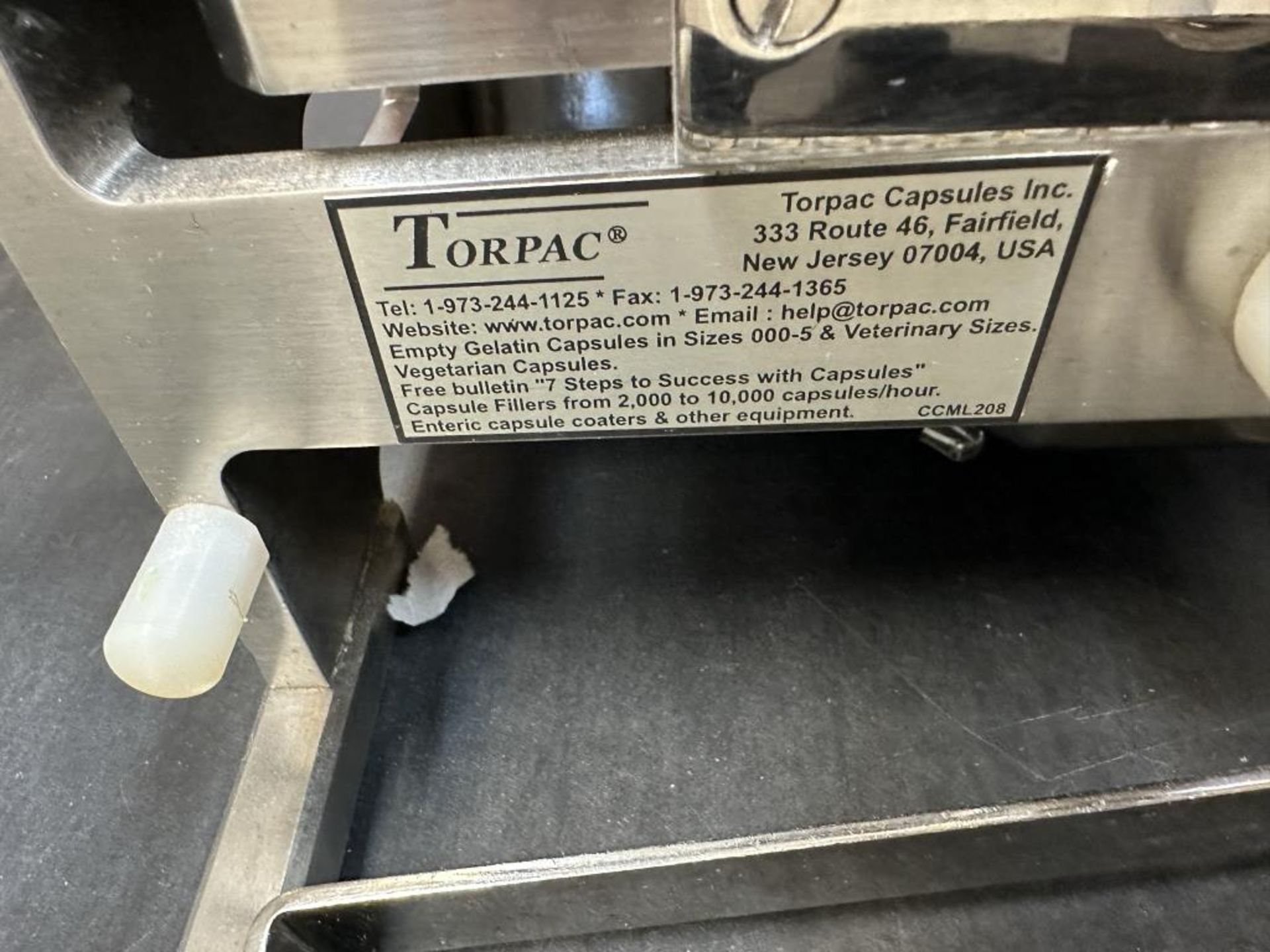 Torpac ProFill 300 Capsule Filler - Image 8 of 9