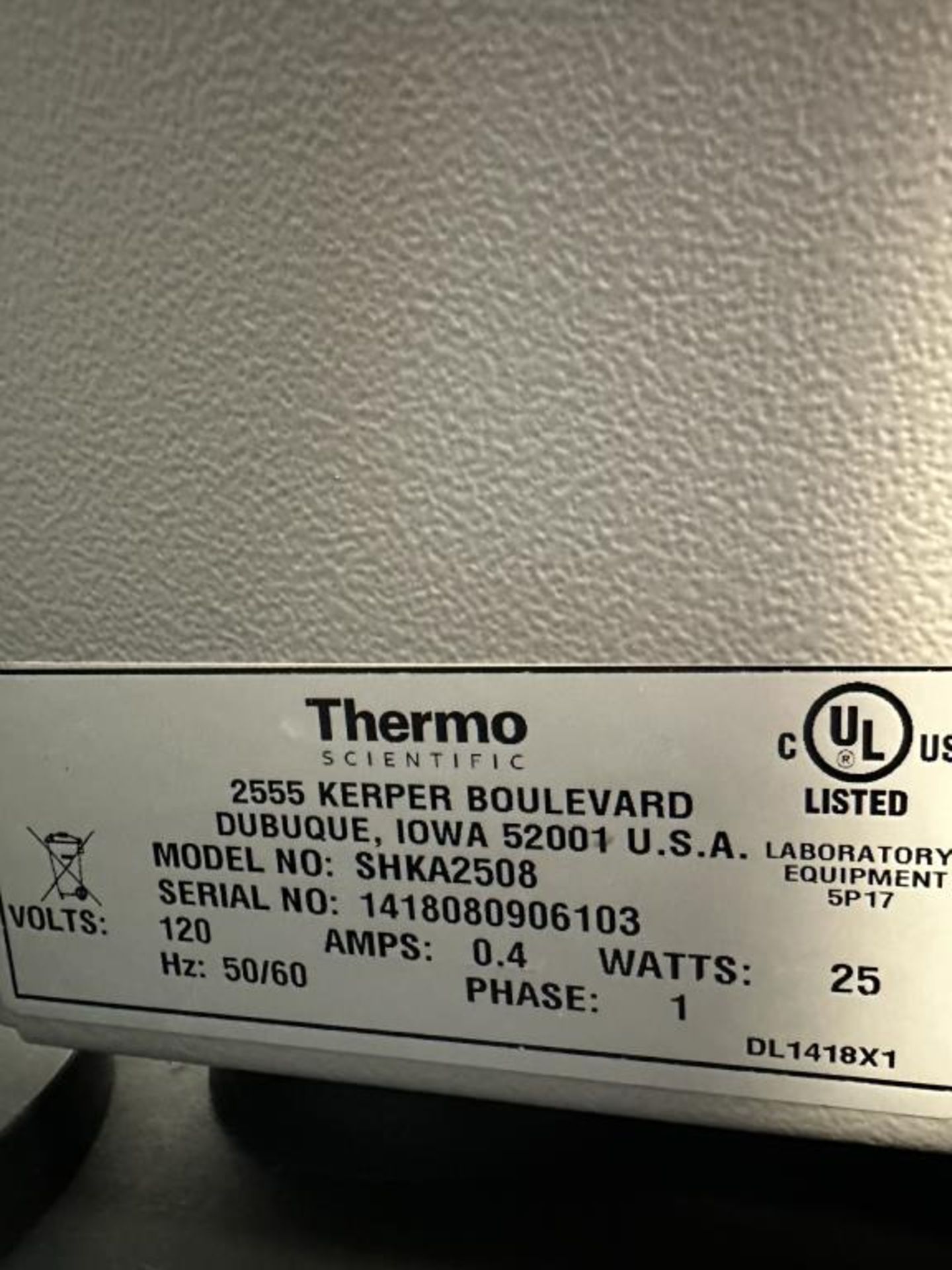 Thermo SHKA2506 Reciprocating Shaker - Image 5 of 6