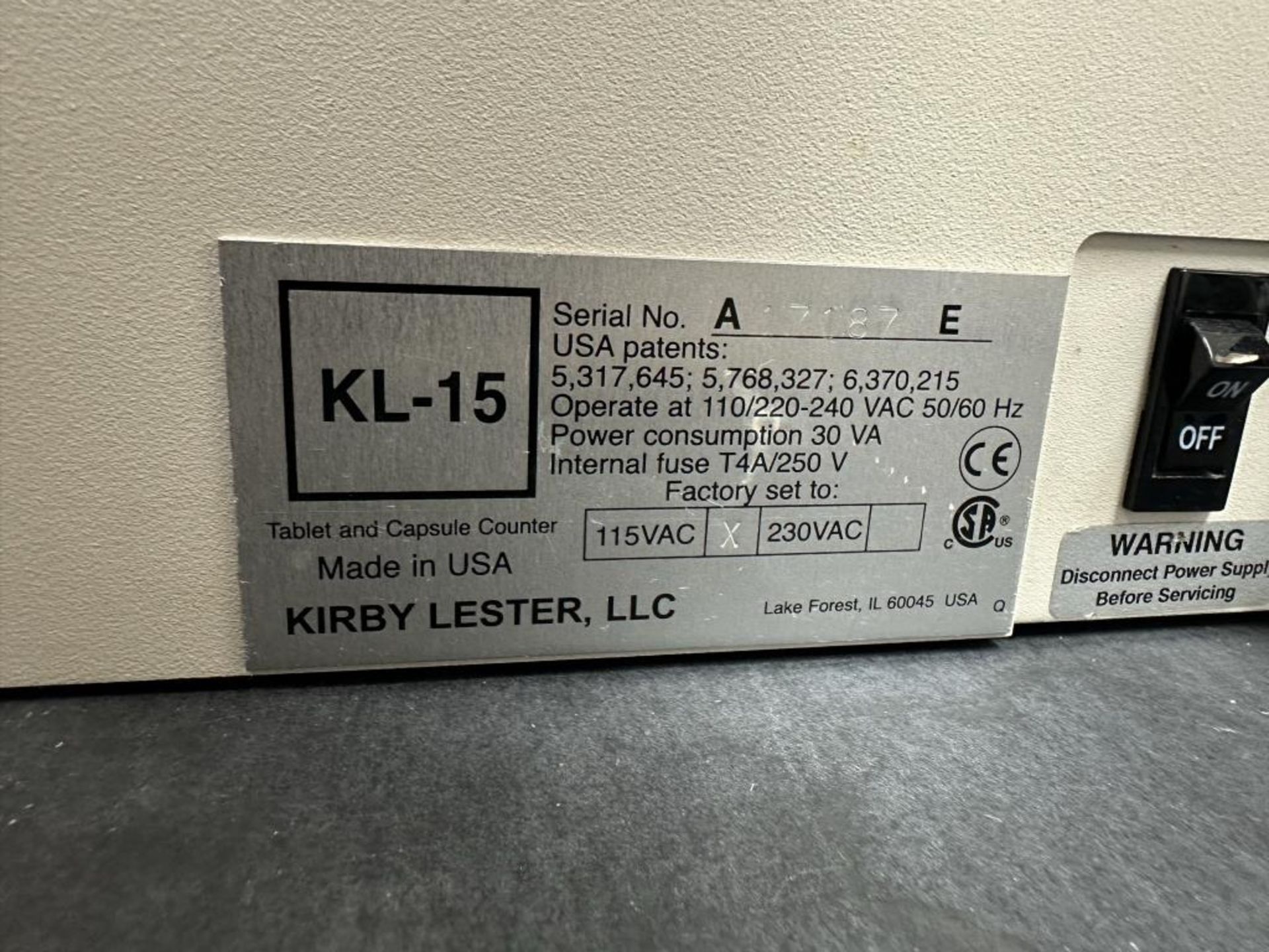 Kirby Lester KL-15e Tablet/Capsule Counter - Image 5 of 5