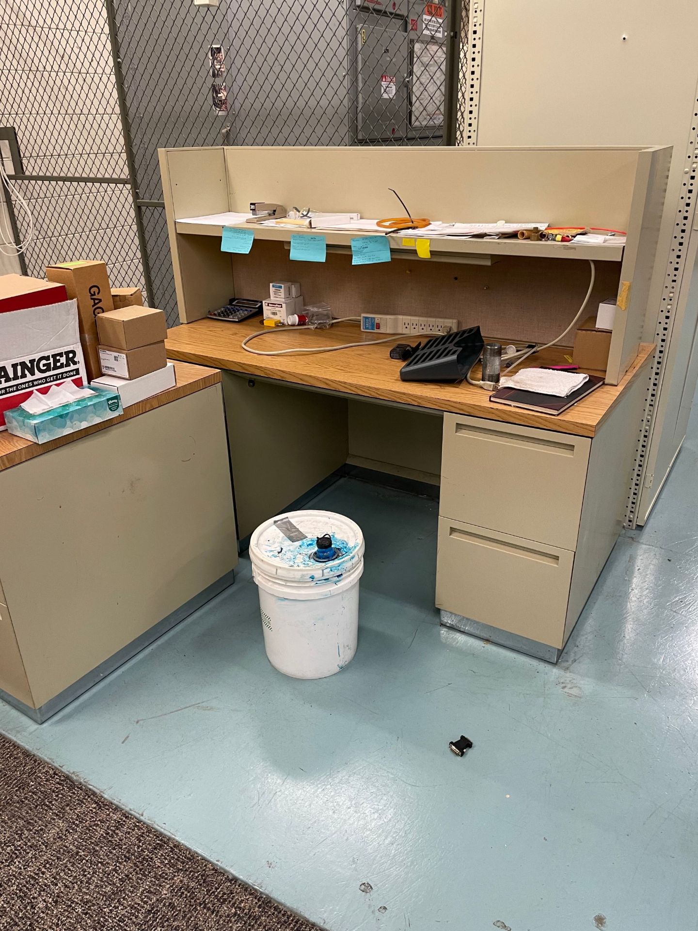 Desk and Credenza