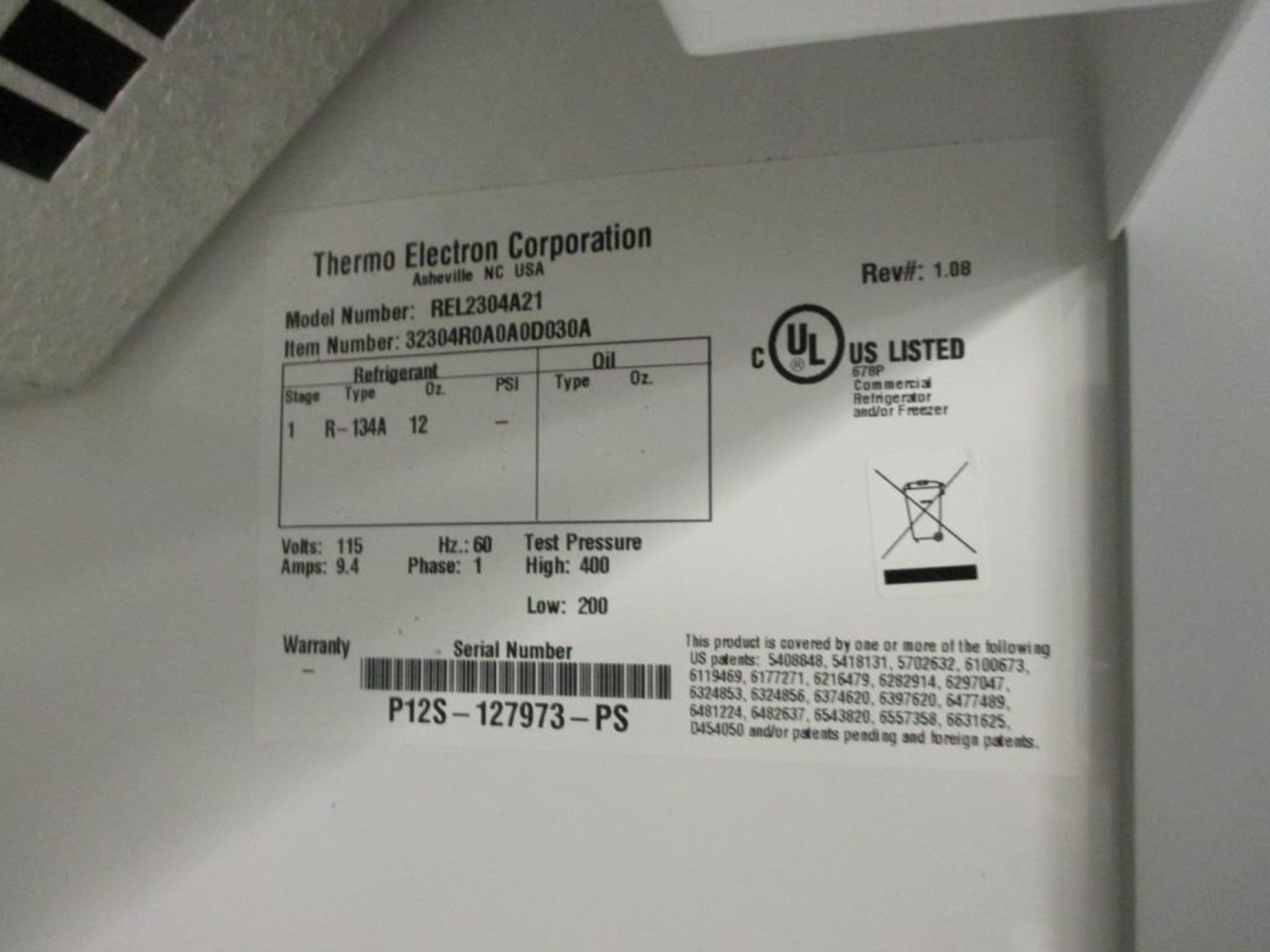 Thermo Electron Freezer - Image 3 of 3