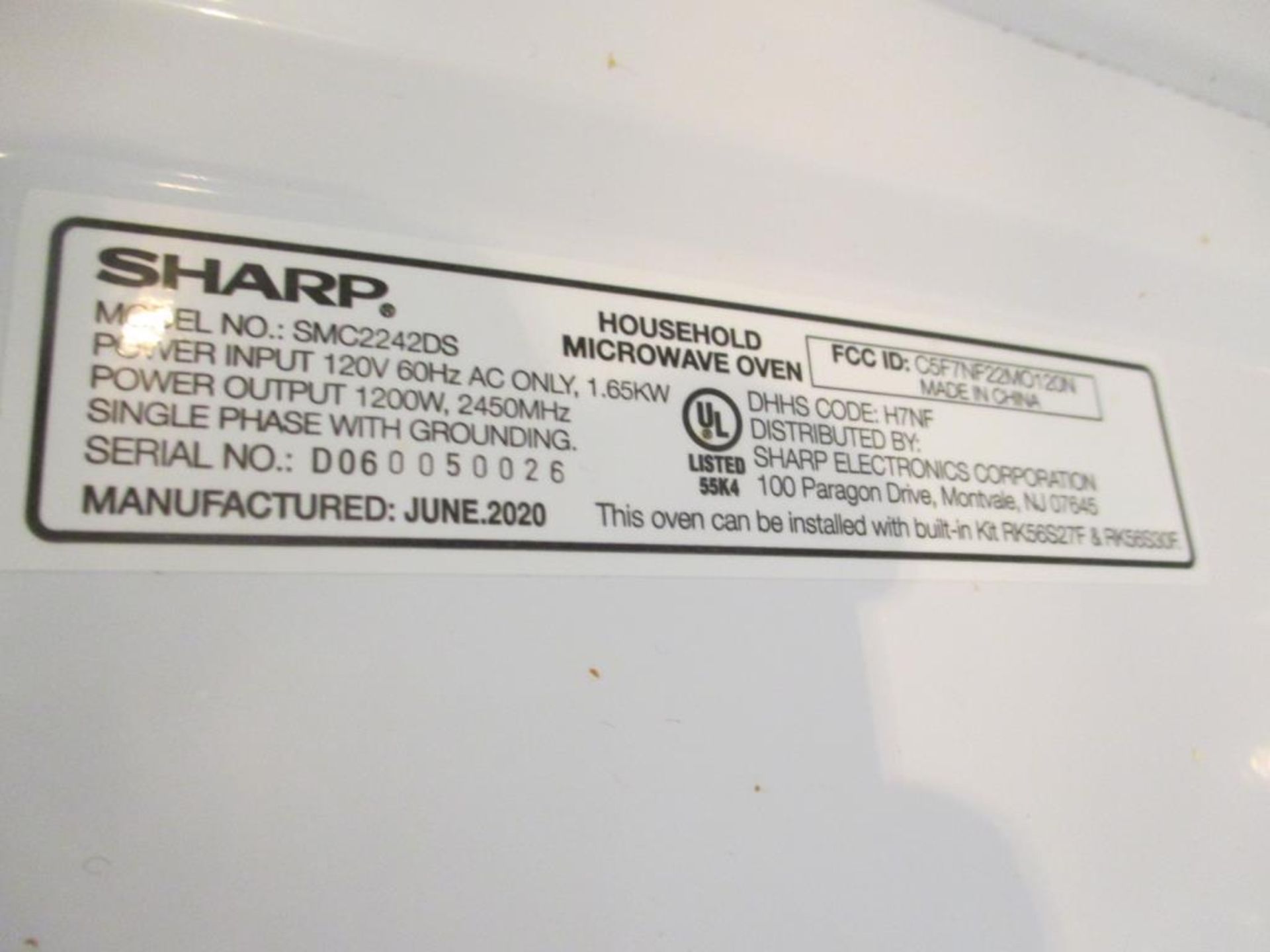 Sharp Microwave Oven - Image 3 of 3