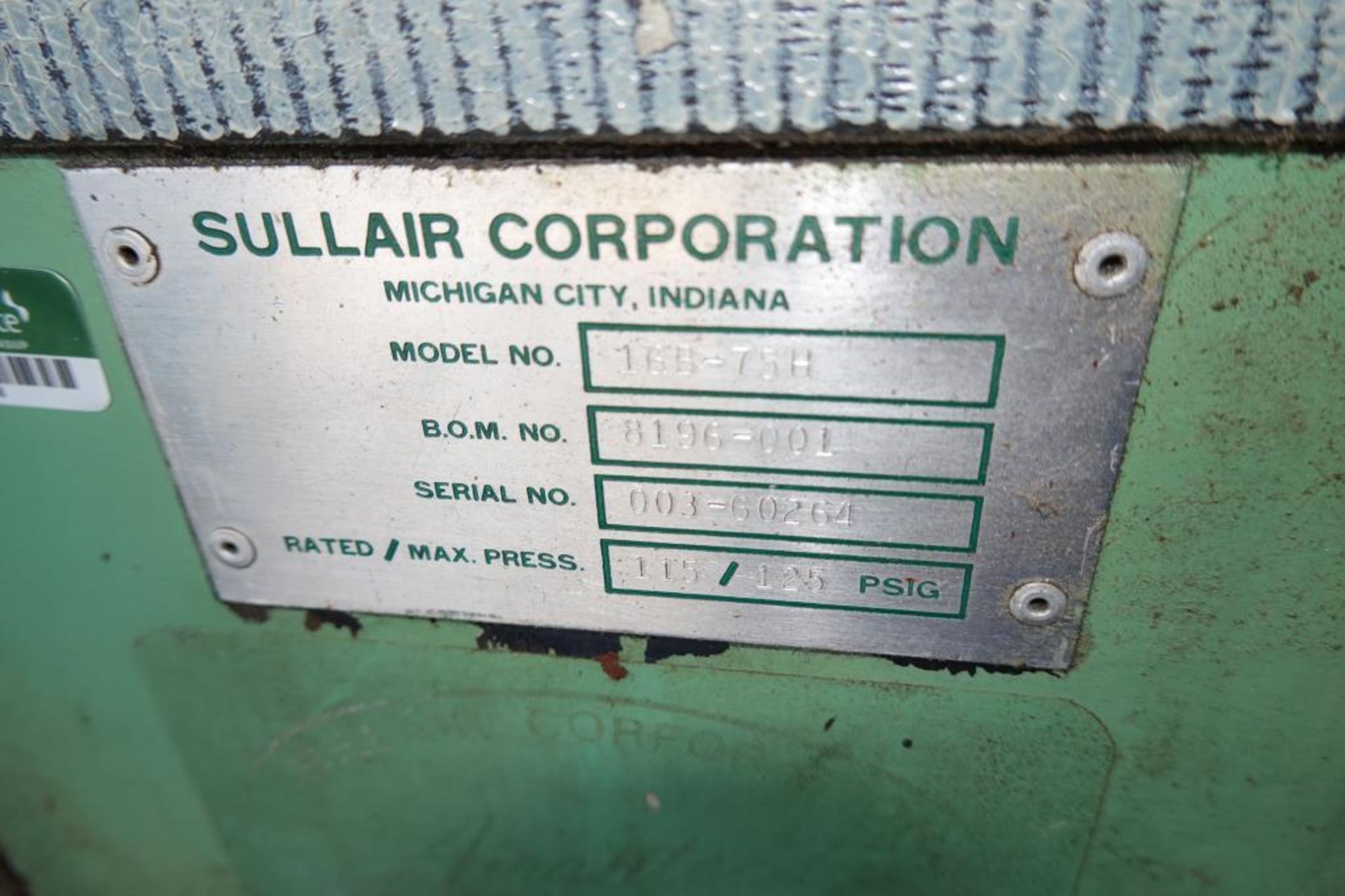 Sullair 16B-75H75-HP Air Compressor - Image 5 of 5