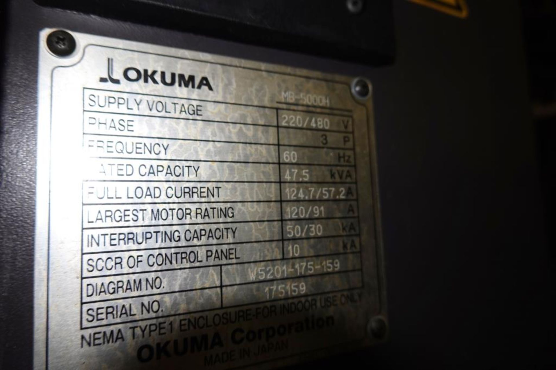 Okuma MB5000 4 Axis Horizontal Machining Center - Image 22 of 23