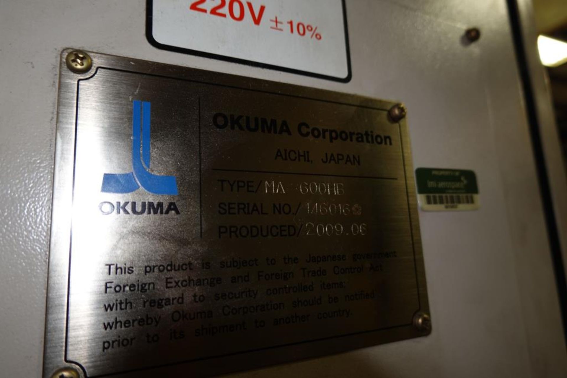 Okuma MA600HB4 Axis Horizontal Machining Center - Image 17 of 18
