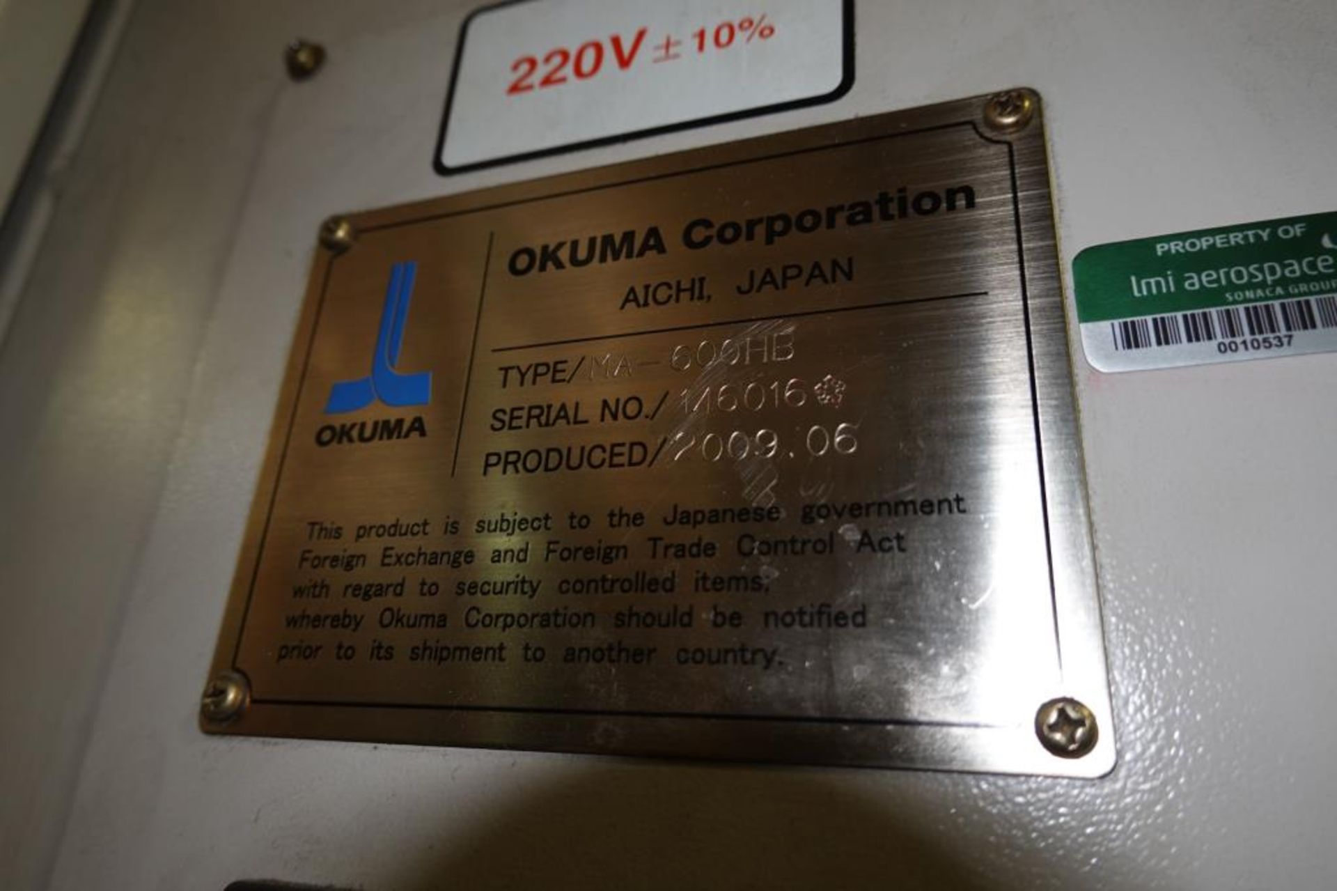Okuma MA600HB4 Axis Horizontal Machining Center - Image 18 of 18