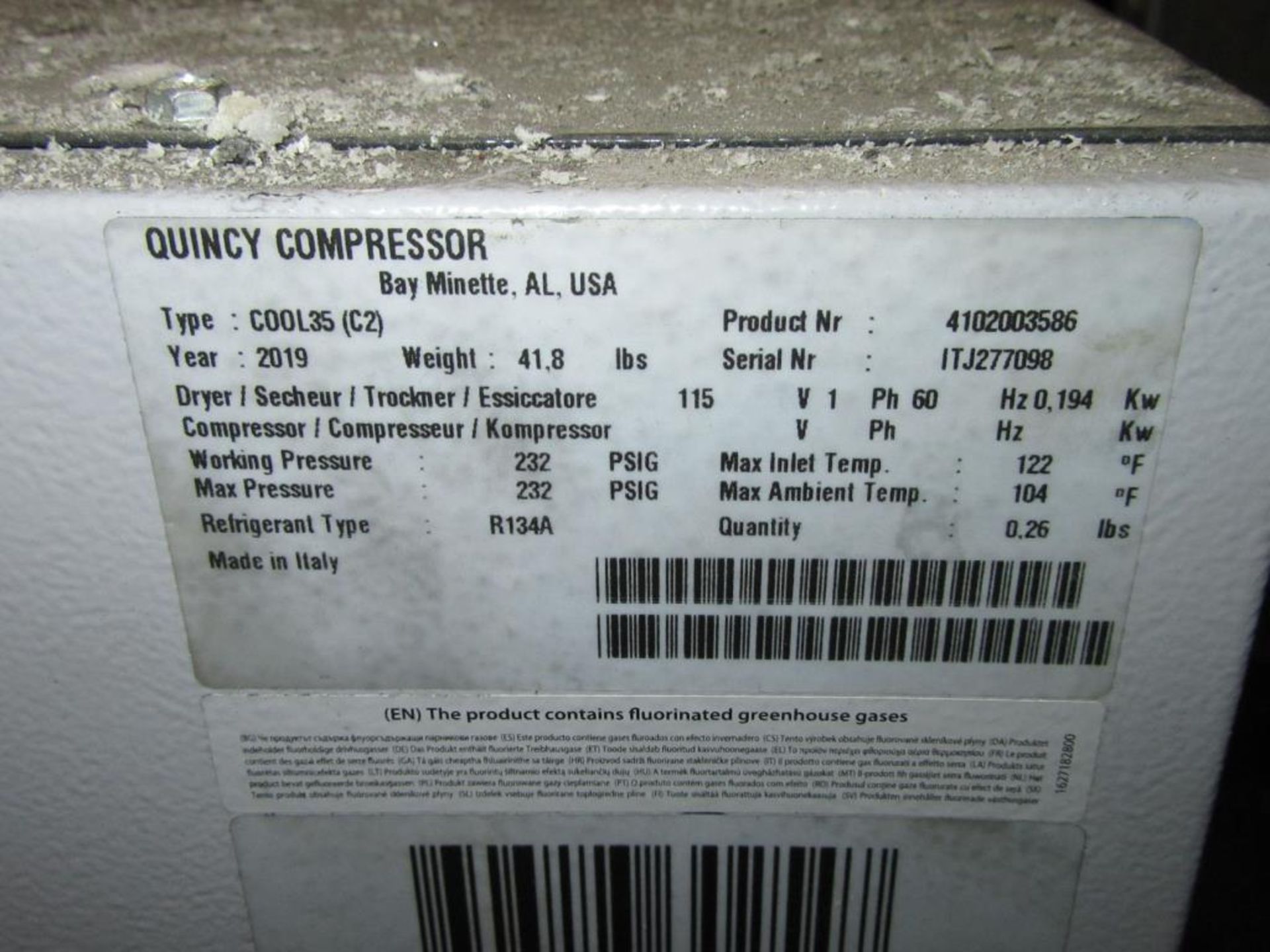 Champion/Gardner Denver Air Compressor - Image 5 of 5